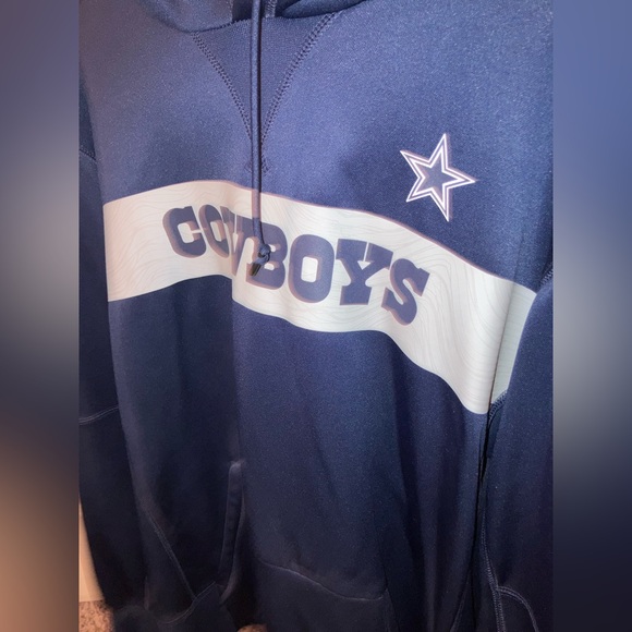 Nike DALLAS COWBOYS MEDIUM BIKE HOODIE LIKE NEW NFL IN FIELD APPAREL - Picture 8 of 11